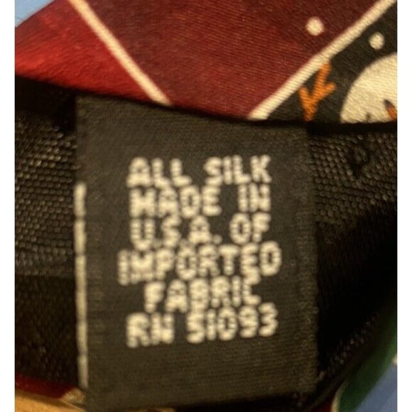 Hallmark Mens Neck Tie Christmas Snowman Red Green Novelty Holidays 56" Gift - Picture 7 of 8